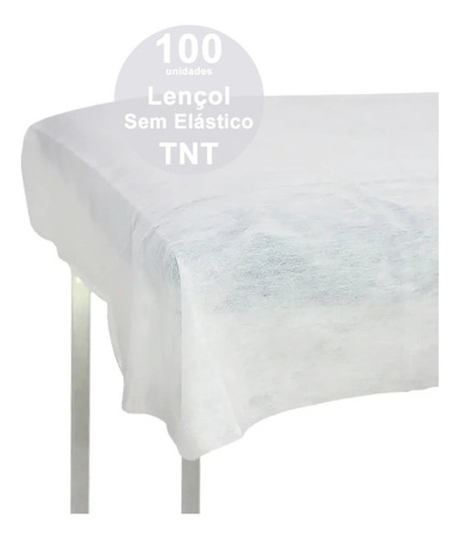 100 Und Lençol Tnt Descartável P/ Maca Sem Elástico 200x90 1