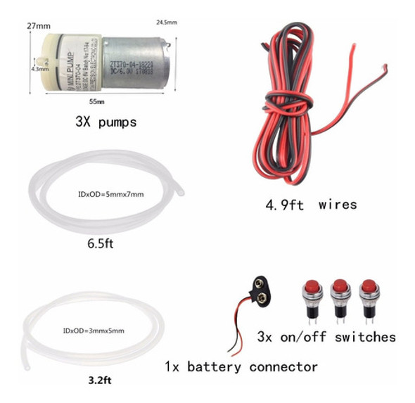 Kits Para Casera Bebida Dispensador Fuente Proyecto Dc 6v Mi 1