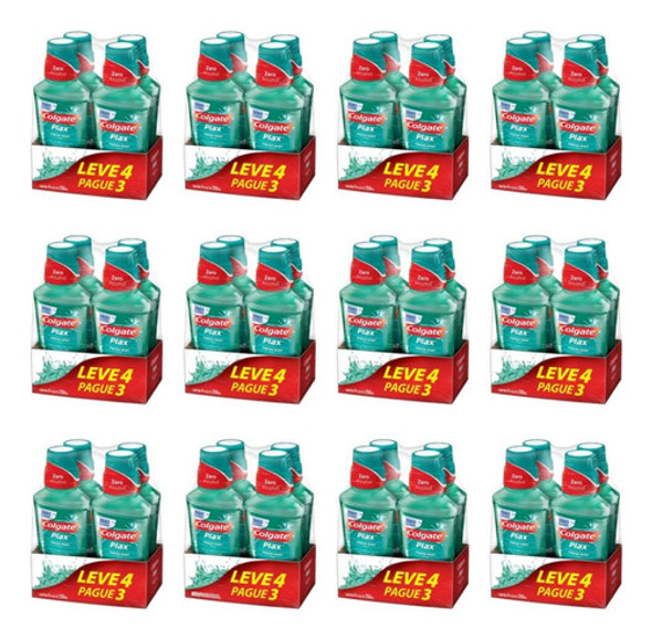 Kit C/12 Plax Fresh Mint Enxaguante Bucal 4x250ml 0