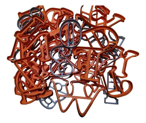 Cortantes Galletitas Set De Abc + Numeros En 7cm 1