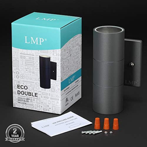 Lámpara De Pared Lmp Moderna Para Exteriores En 2 Luces, Luz 1