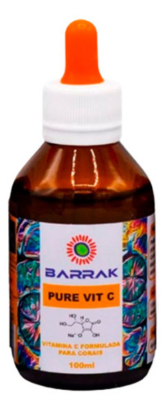 Barrak Vit C 100ml Suplemento Vitaminico  P/aquario De Coral 0 Barrak Vit C 100ml Suplemento Vitaminico  P/aquario De Coral 0