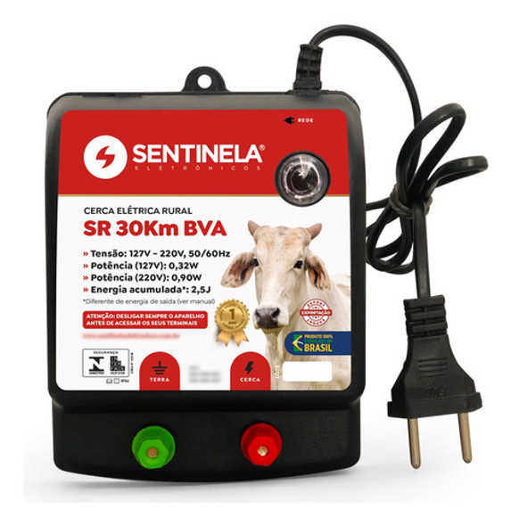 Eletrificador Sentinela Sr 30.000 Bva Cerca Elétrica Rural 0