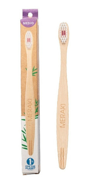 Pack 4 Cepillos De Dientes De Bambú Meraki - Cerda Media 0