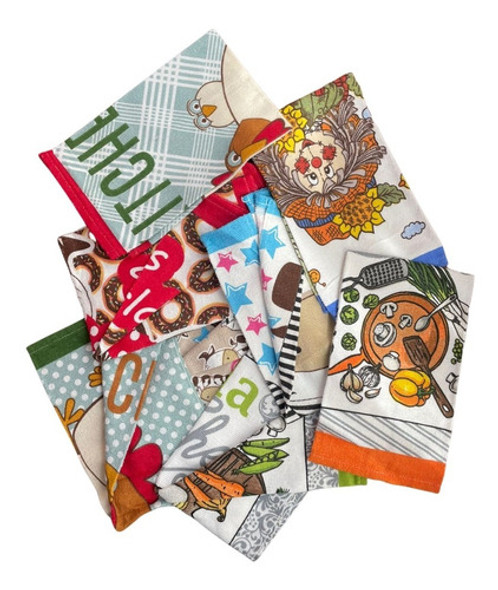 Repasadores Camaro Estampados Puro Algodón X Docena 0