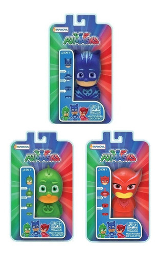 3 Figuras Pj Masks 3 En 1 Sellos Tapimovil Sharif Express 0