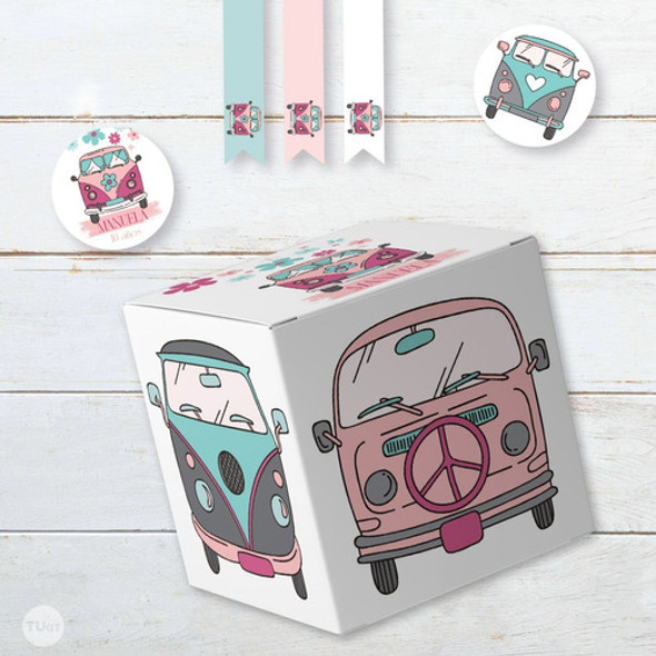 Kit Imprimible Hippie Chic - Candy Bar 1