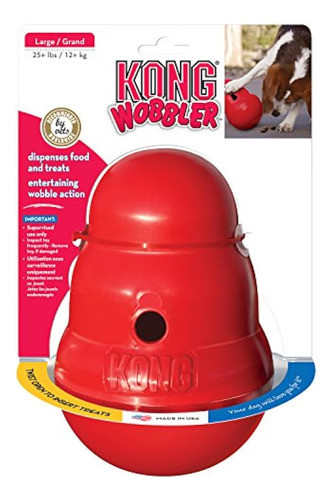 Juguete Para Perros Dispensadores De Golosinas Kong Wobbler 0