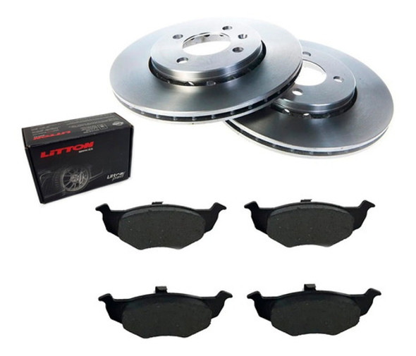 Kit Discos Y Pastillas Vw Gol Trend Voyage 10/12 Saveiro 0 Kit Discos Y Pastillas Vw Gol Trend Voyage 10/12 Saveiro 0