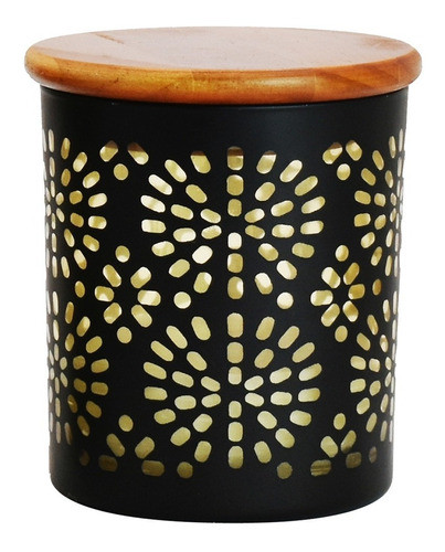 Vela Aromatica Frasco Vidrio C/tapa De Bamboo Campoamor Deco 0