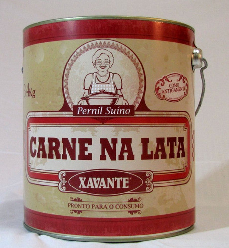 Kit 1 Carne Na Lata 3,4 Kg Xavante+1 Paçoca De Carne+2 Banha 1