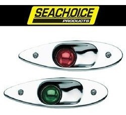 Luz Olho De Tubarão Bombordo E Boreste Inox Seachoice Lancha 1