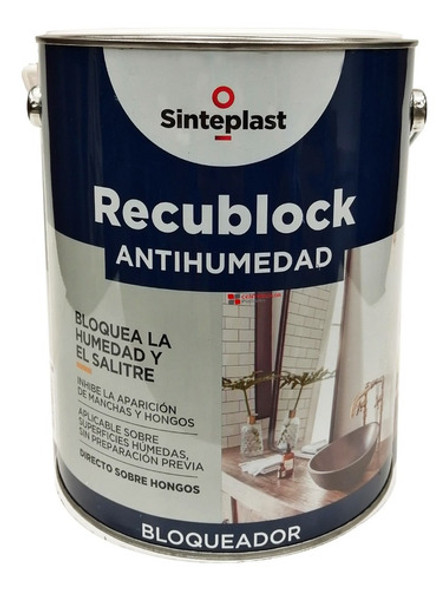 Bloqueador De Humedad Recublock Sinteplast 4 Lts. 0
