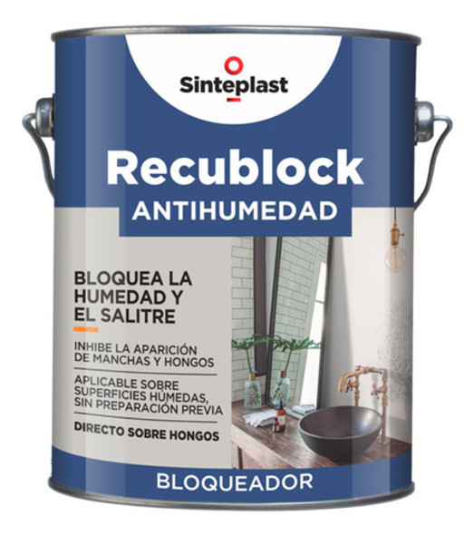 Bloqueador De Humedad Recublock Sinteplast 4 Lts. 0