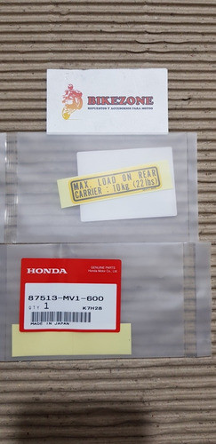 Calco Carga Guardabarro Original Honda Xrv 750 Africa Twin 0