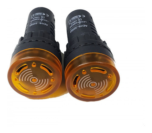 Luz Led Con  Chicharra Tipo Buzzer, Amarillo Ac/dc24v 0
