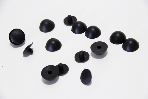 Pé De Plastico Preto Para Mala, Bolsa (500 Unidades) 0