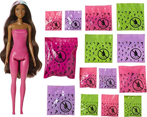 Boneca Moderna Barbie Color Reveal Peel Unicorn Com Surpresa 0