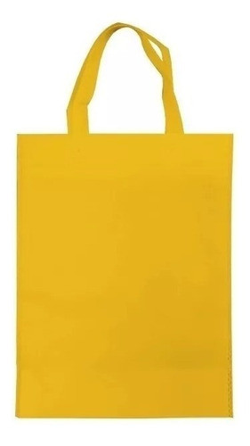 50 Bolsas Friselina Tela Eco 30x40 De 80g Amarillas Lisas 1