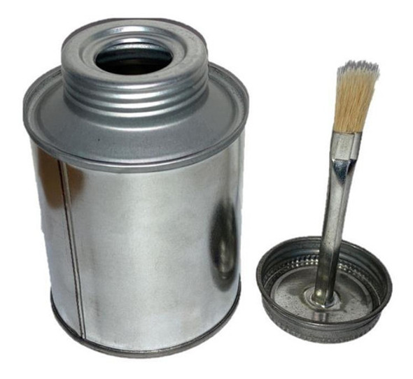 6 Lata Tampa Rosca C/pincel 250ml Colas Tintas Artesanato Po 1