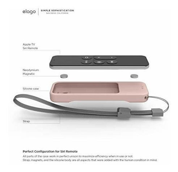 Funda Para Control Apple Tv Siri 4th/5th Gen Rosa Arena 1