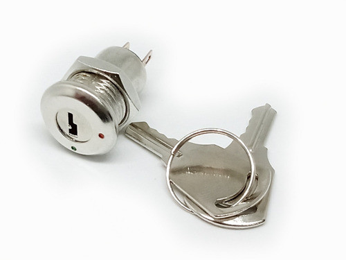 Interruptor Con Llaves Keylock On/off T/pc Plana Pack X 10 0