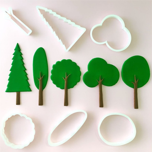 Cortantes Arboles 6 Piezas Fondant Reposteria 0