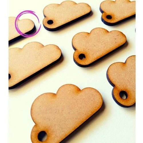 Llavero Nube Fibrofacil Mdf 5 Cm X 100 Unidades 0