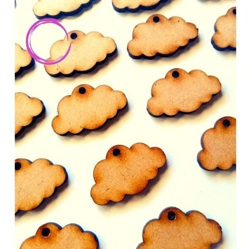 Llavero Nube Fibrofacil Mdf 5 Cm X 100 Unidades 1