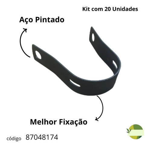 87048174 Abraçadeira Molinete Aço Colheitadeira 1