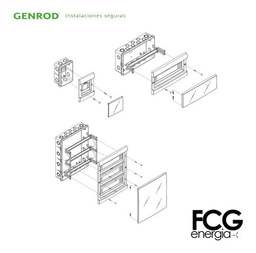 Tablero Embutir De 36 Bocas Qenergy Genrod 1