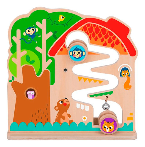 Juego Didáctico De Madera Tooky Toy Bolas 2 En 1 1