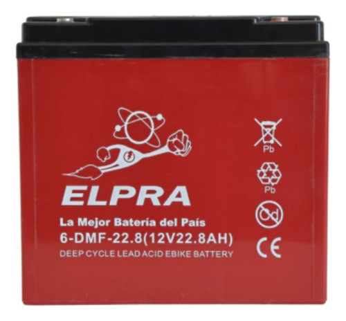 Batería Elpra 12v 20ah Moto Eléctrica Lucky Lion Dinamic 1