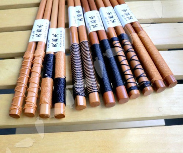 6 Pares Palillos Madera Natural Japonés Hecho A Mano Vajilla 1