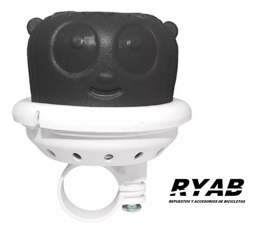 Bocina Fon Fon Para Bicicletas Infantiles, Negra Y Blanca 1