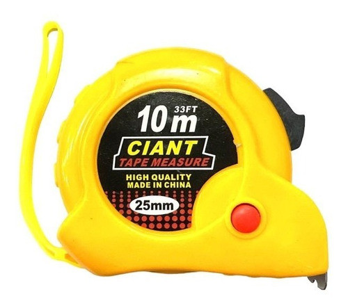 Cinta Metrica Metalica 10 Metros Cuerpo Plastico Frenos 0