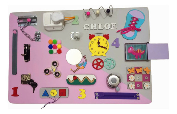 Tablero Sensorial Y Didactico Montessori- Con Prono 1