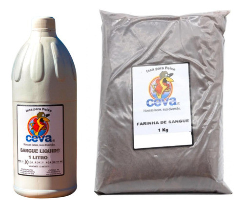 Sangue Liquido E Farinha De Sangue Kit Ceva Piapara Piauçu 0