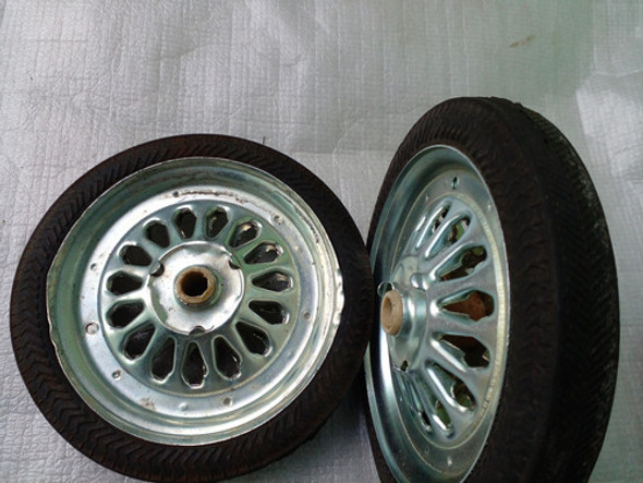 Rueda De Chapa Y Goma 11 Cm Diametro 1