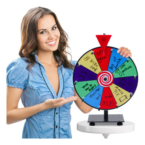 Rueda De Prize Spinning 30 Cm Con 10 Ranuras Y Marcador 1