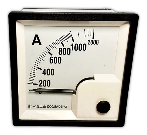 Amperímetro Analógico Fm 72x72 1000/2000/5a P/ Uso C/ (tc) 1