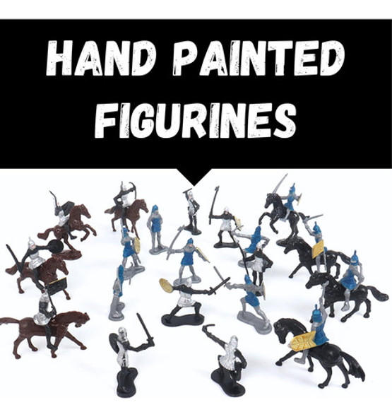 Liberty Imports Juego Figuras Medievales 42 Piezas Ews 1