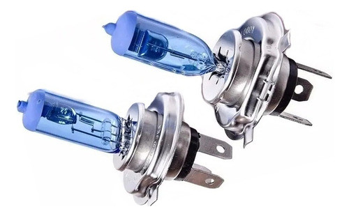 Kit De Lampara Halógena Blue Visión H1 12v 55w Blanco Frio 0