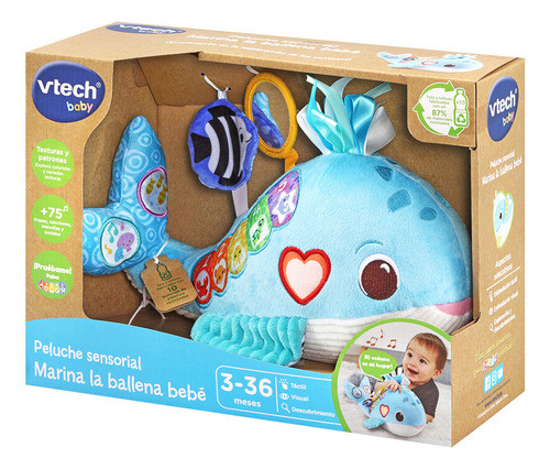 Peluche Sensorial Marina La Ballena Vtech 0