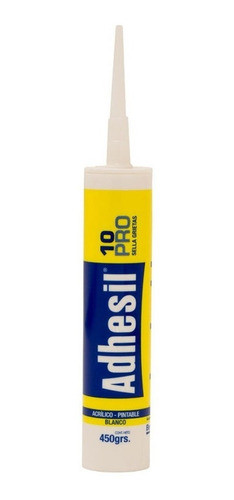 25 Sellador Acrilico Para Grietas Adhesil Blanco Cartucho 0