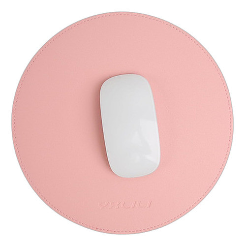 Alfombrilla Ratón Redonda Doble Cara Piel Sintética Borcosid 0