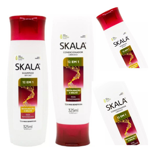 Skala 12 En 1 Shampoo + Acondicionador Restauración 325ml 0