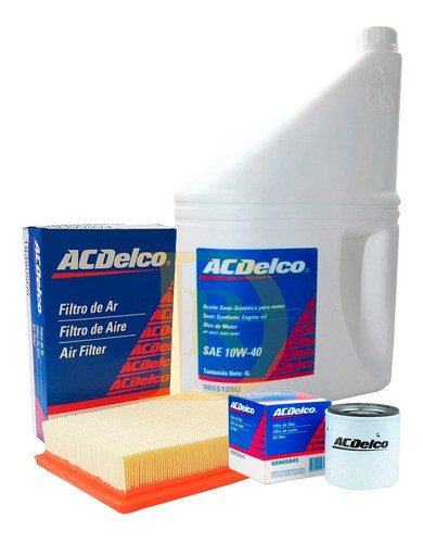 Kit Filtros + Aceite 10w40 Chevrolet  Cobalt  1.8  Todos 0