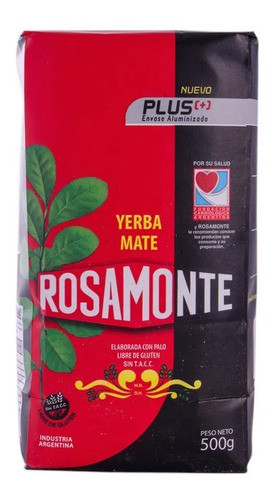 Yerba Rosamonte Plus Con Palo Paquete De 500grs Pack 6unid 0