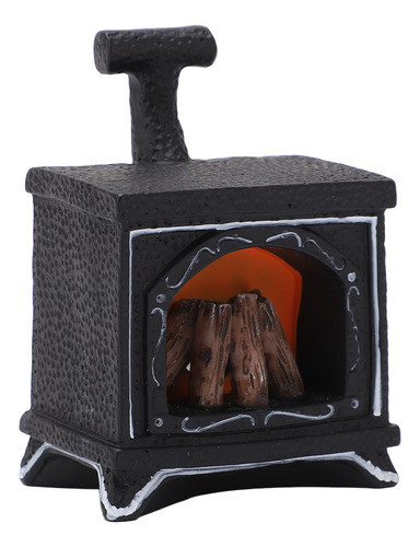 Estátua De Lareira Em Miniatura, Led, Resina Iluminável, Dec 0